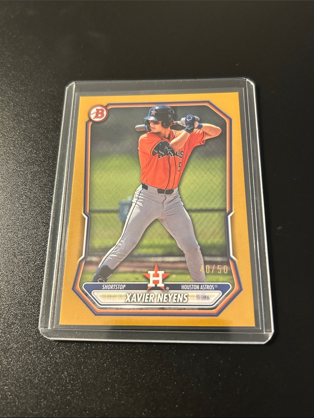 2026 Bowman Prospects XAVIER NEYENS #BCP-133 RC GOLD /50 Astros